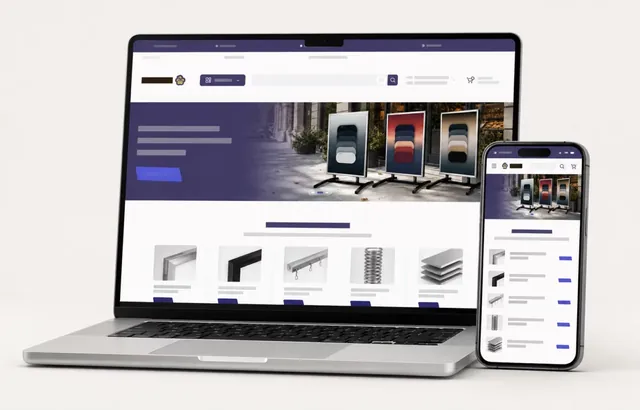 Sklep internetowy Polikom Systems na komputerze i telefonie